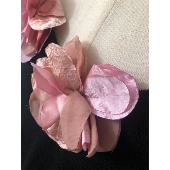 Vintage Paradyz Blouse XL Off Shoulder Long Sleeve Floral Flowy - Picture 9 of 10